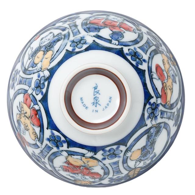 ニトリネット【デコホーム商品】飯椀(唐子猫 中 cDI23)の画像