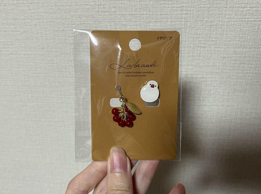 キャンドゥ、7874小鳥イヤリング画像