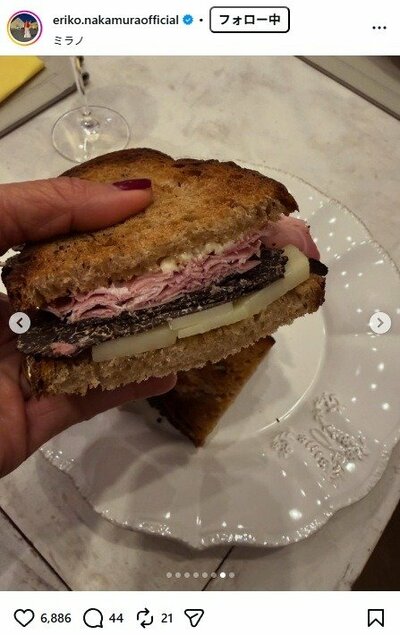 中村江里子のInstagram投稿