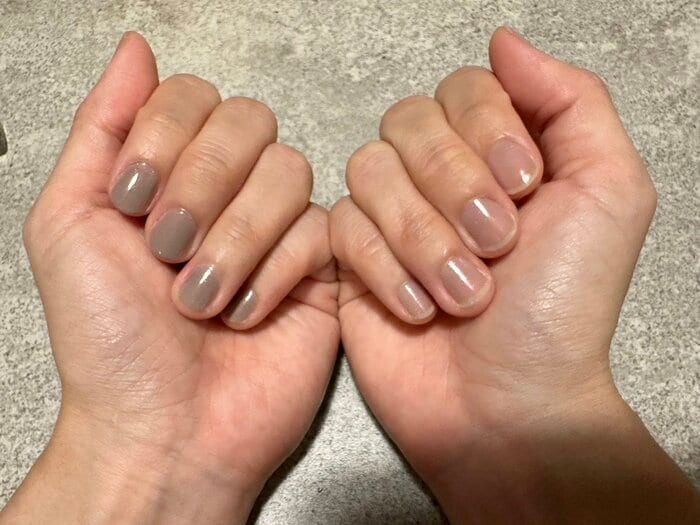 3日間、家事や入浴など日常で気にすることなく過ごしました