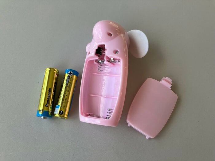 ミニハンディファンの電池