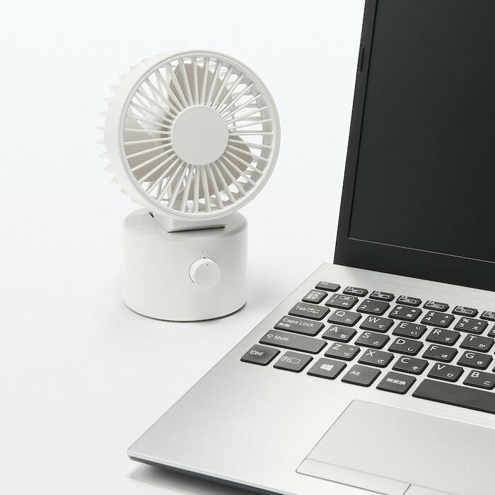無印良品公式 首振り機能付き コードレスデスクファン