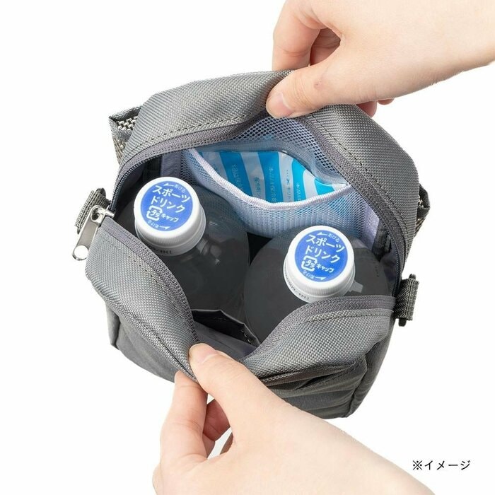 冷たいペットボトルや缶ドリンクの温度をキープできます