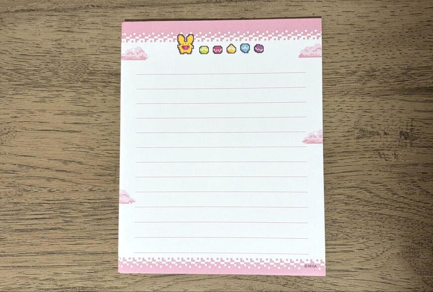 筆者撮影（ダイソー、レターセット（ぷよぷよ、B））