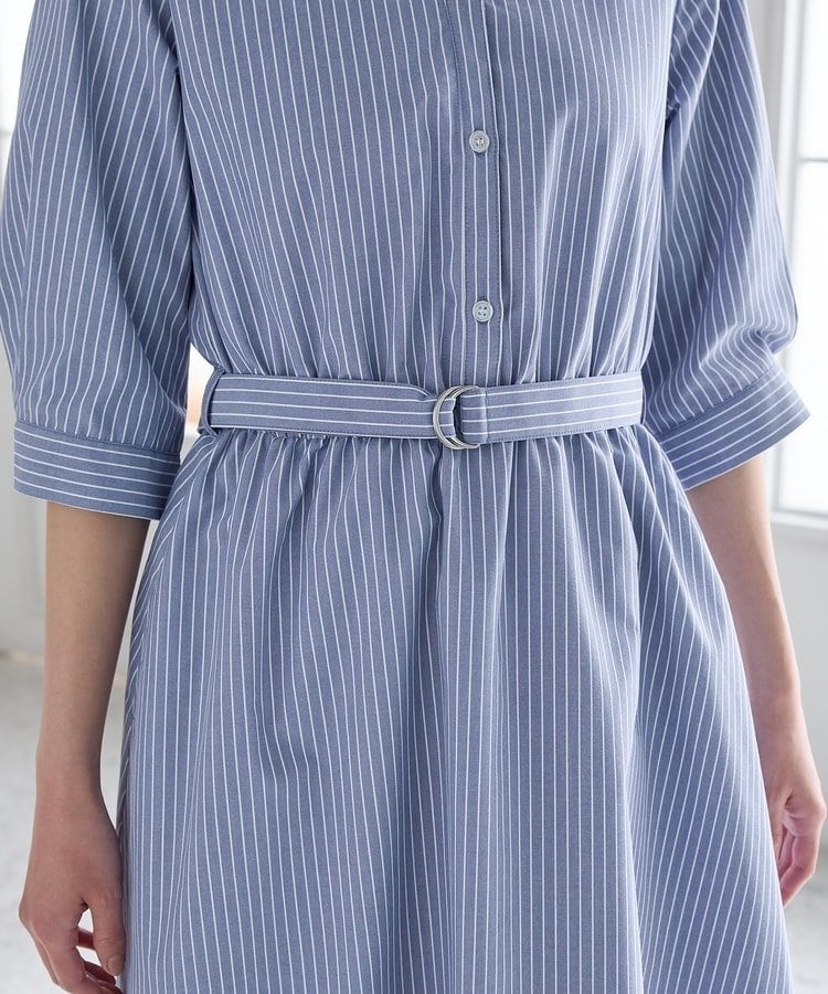 ハニーズ公式通販　６分袖シャツワンピース