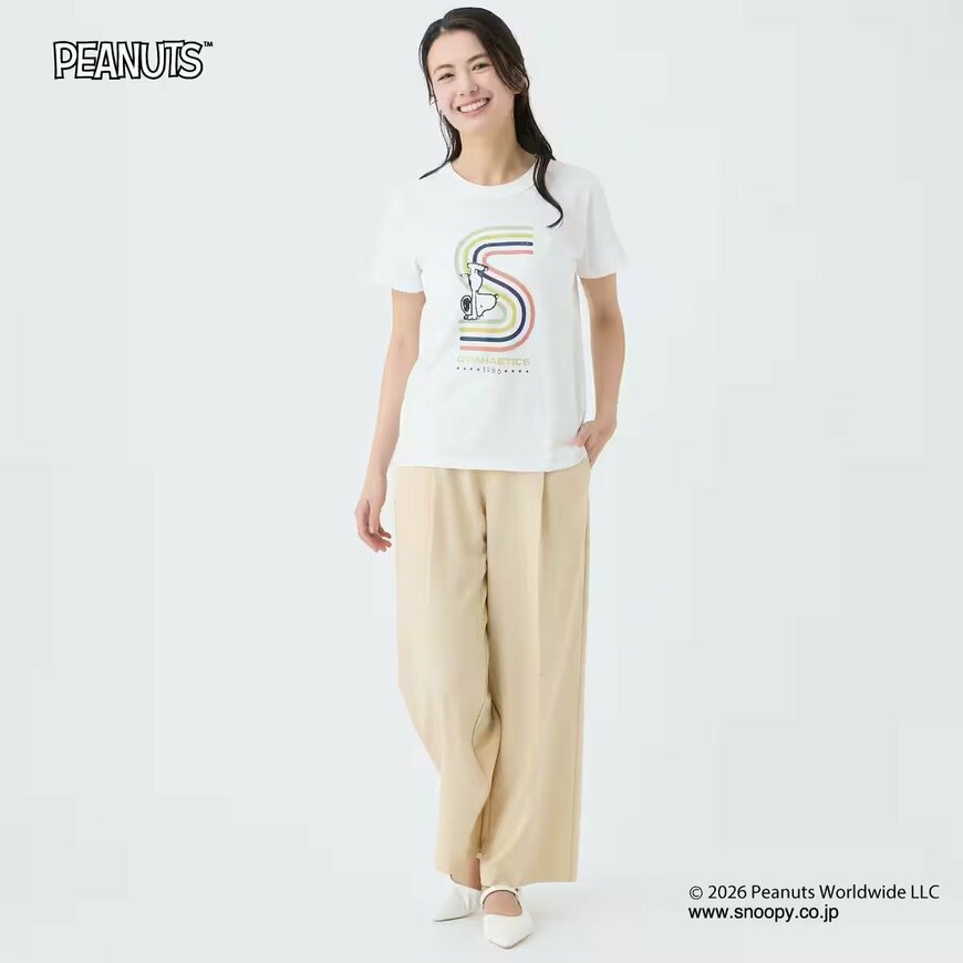 ニトリ公式通販ニトリネット PEANUTSコンパクトTシャツ(65154)(着用・前)