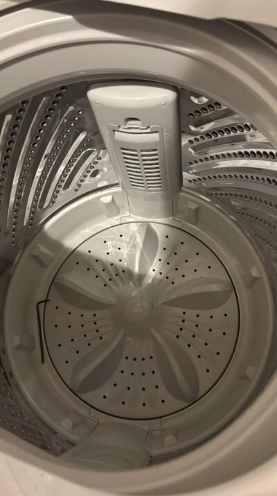 洗濯機の底をよく見てみると？