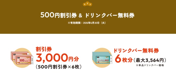 の福袋の最大の魅力と言っても過言ではないのが、豪華なクーポン券
