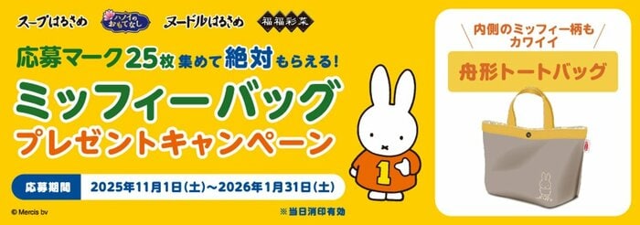 ミッフィーバッグキャンペーン