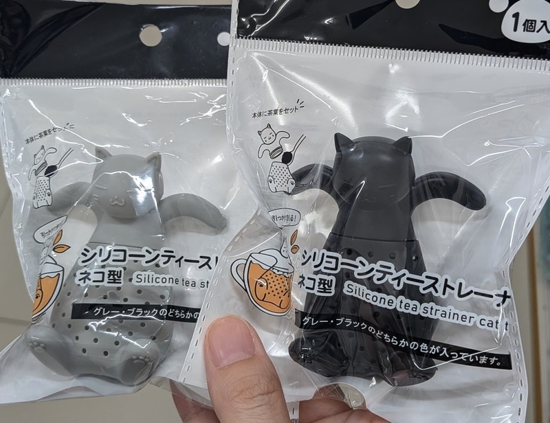 キャンドゥ　シリコーンティーストレーナー ネコ型