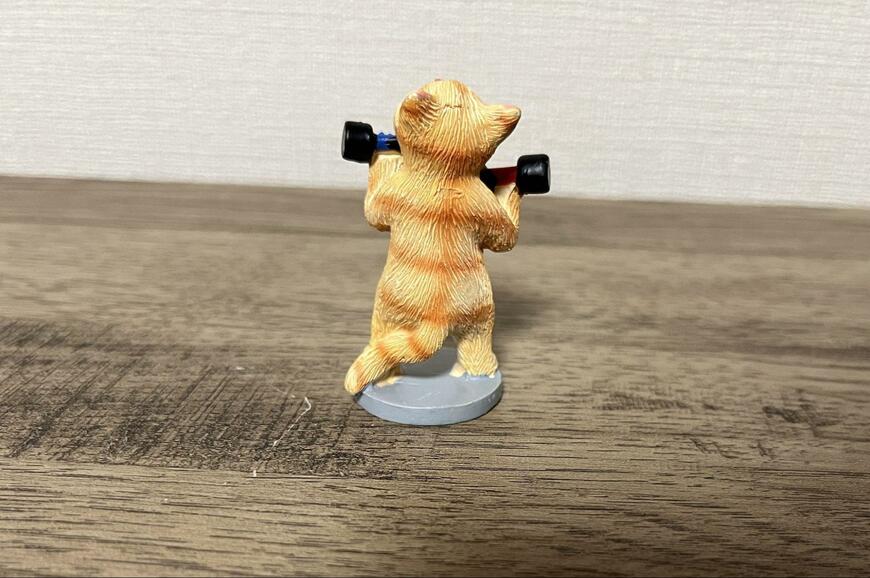 筆者撮影（ダイソー、レジン置物（ネコ、ハムスター））