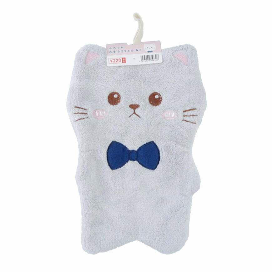 出所：ワッツ公式　ふわふわお手拭きタオルネコ