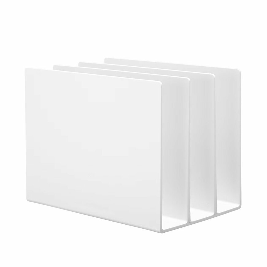 出所：無印良品公式 スチロール仕切りスタンド・ホワイトグレー（小）