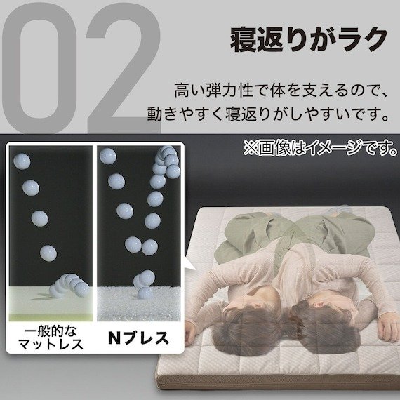 出所：ニトリ公式　通気性の良い敷布団　シングル（Nブレス プラスエア）