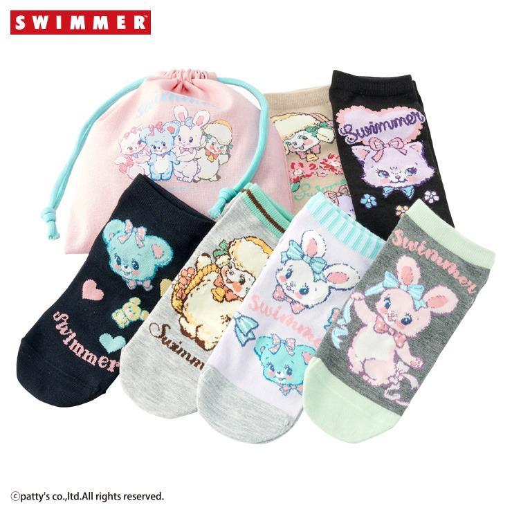 しまむら、SWIMMER6足組スニーカーインソックス商品画像