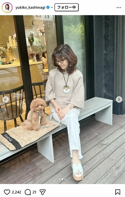 柏木由紀子のInstagram投稿