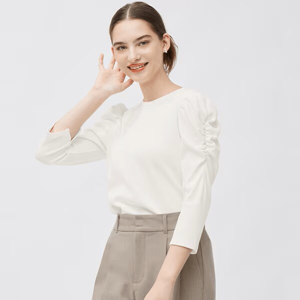 ギャザースリーブT