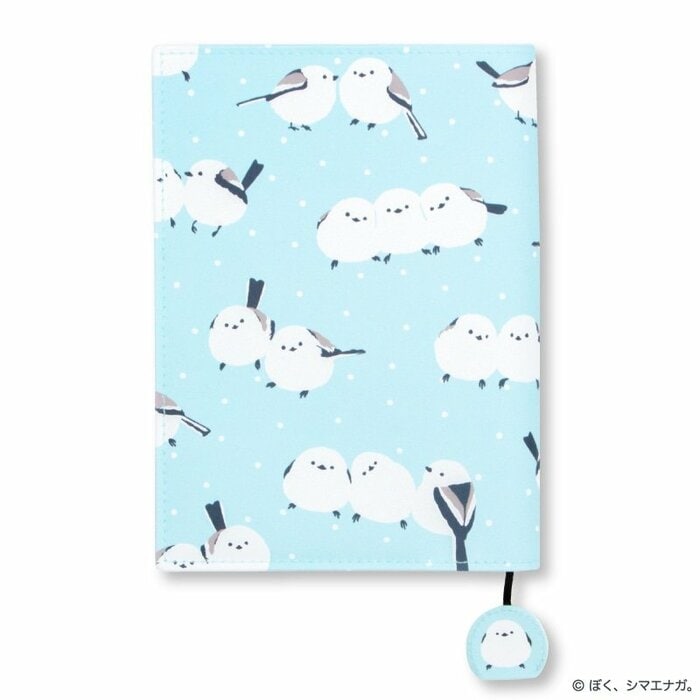 ぼく、シマエナガ。しおり付きブックカバー