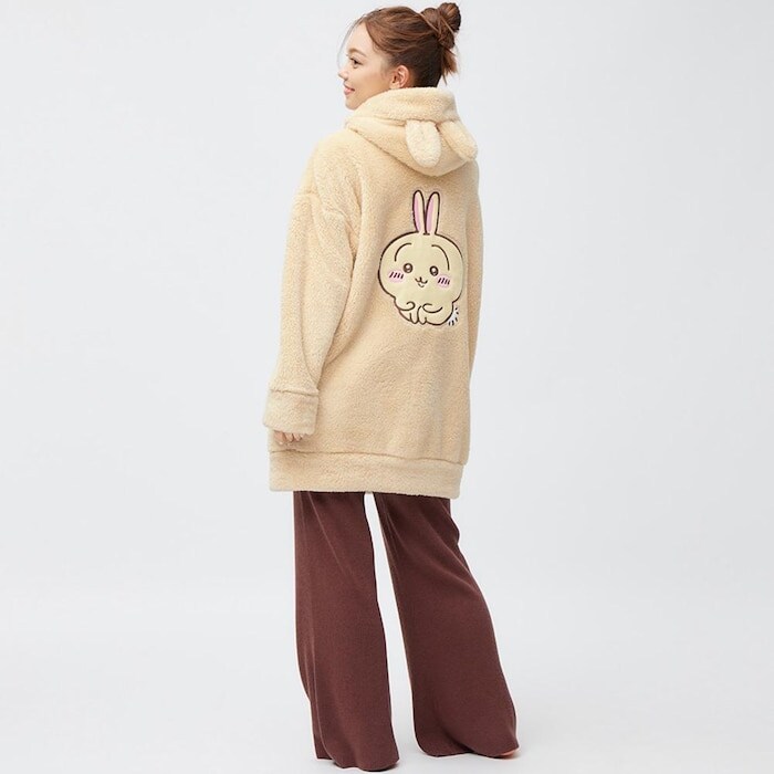 出所：GU公式 ファッション通販サイト マシュマロフィールラウンジパーカ(長袖) Chiikawa