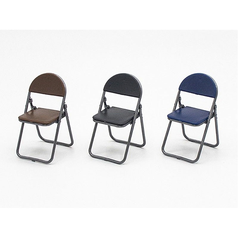 キャンドゥ公式　ミニチュア　パイプ椅子2P　画像