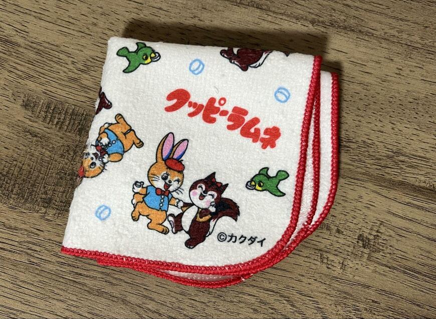 セリア、クッピーラムネ タオルハンカチ画像