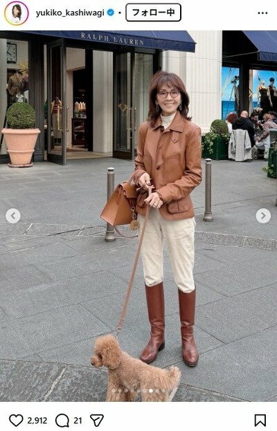 柏木由紀子のInstagram投稿