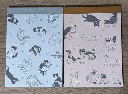 セリア　メモ帳　スケッチねこ柄 写真 | 4柄セットで110円！セリアの「猫柄のメモ帳」がかわいいにゃん