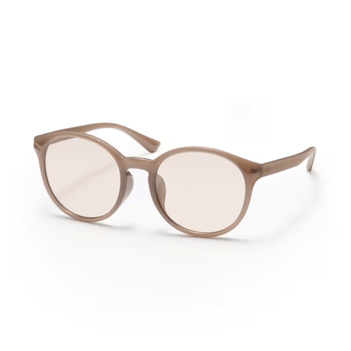 UV400カット　ラージボストン型サングラス