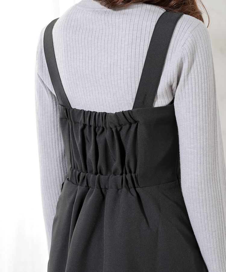 出所：ハニーズ公式通販 プリーツ切替ジャンスカ