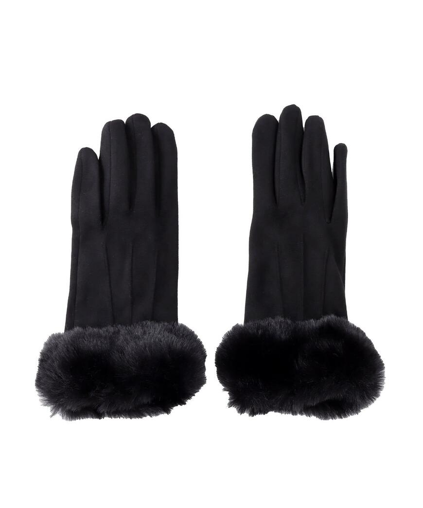 出所：パルグループ公式ファッション通販サイト 3COINSファー付きスマホ対応手袋