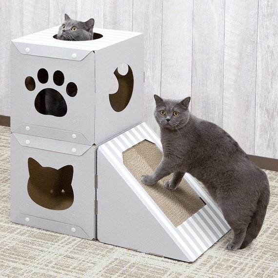 出所：ニトリ公式通販 ニトリネット にゃんぼっくす 爪とぎ付き