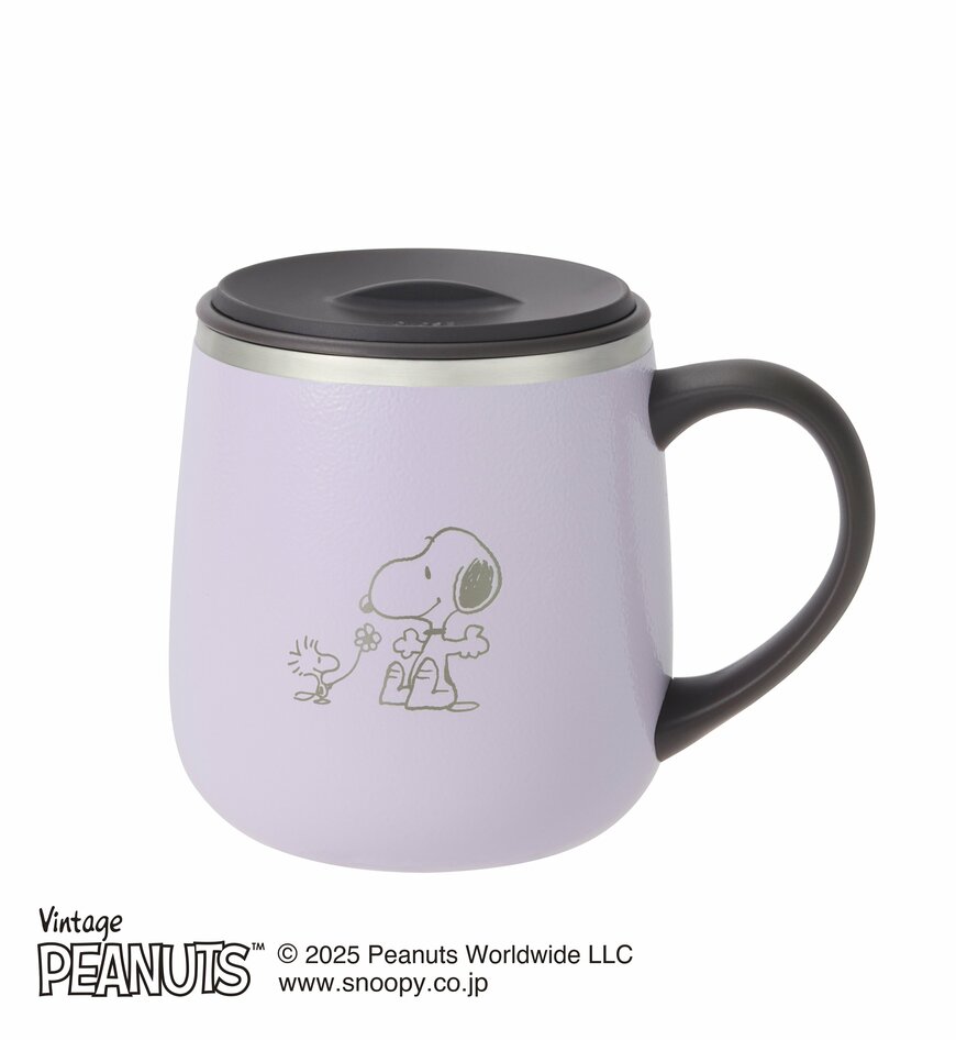 出所：BRUNO株式会社　PEANUTS 蓋つきステンレスマグshort