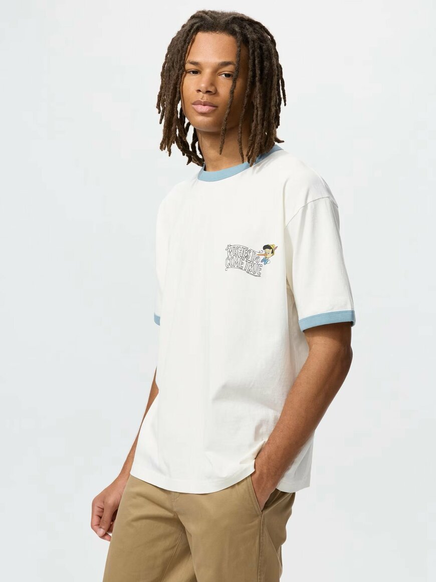 出所：ユニクロ公式　マジック フォー オール アイコンズ UT／リラックスフィット（ピノキオ）