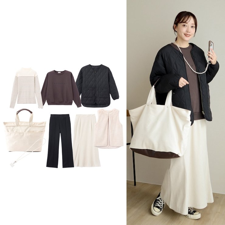 しまむら公式　レディース　インフルエンサー（yumi×TERA）8点セット【ハッピーバッグ】画像