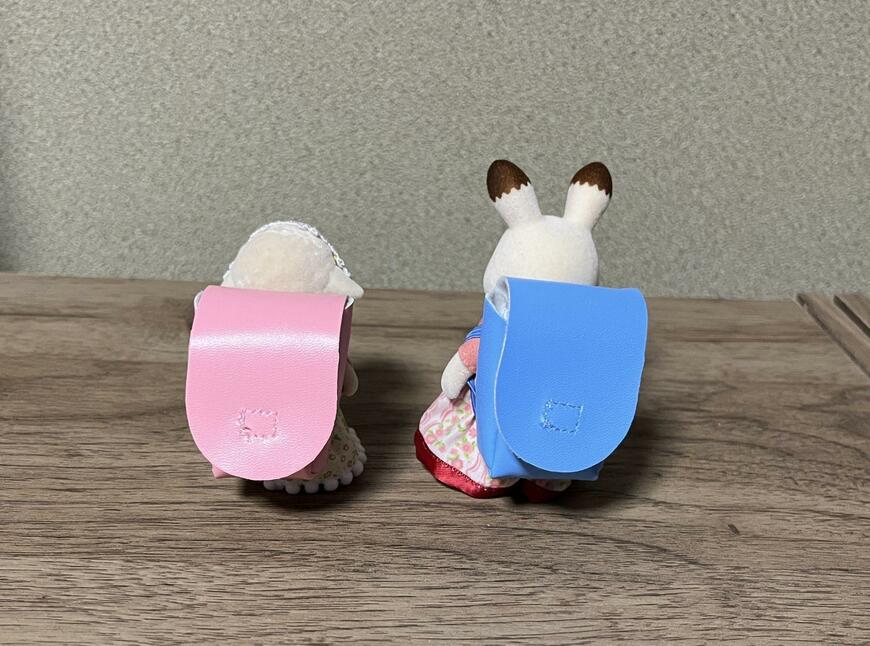 セリア、ぬい用ランドセル ぬい活の写真