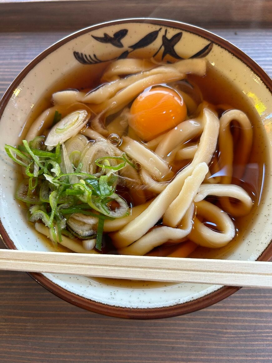 「はなゆう」の月見うどん