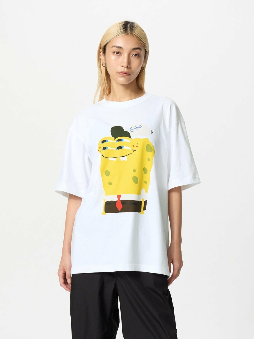 スポンジ・ボブ　カクタスプラントフリーマーケット UT/オーバーサイズ