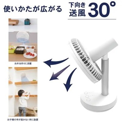 毎朝のお弁当作りに役立つ下向き送風