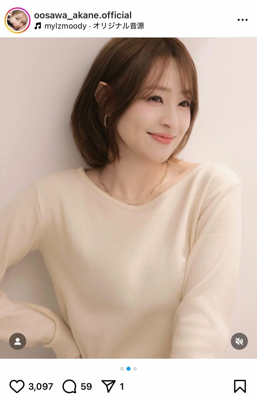 出所：大沢あかねのInstagram（＠oosawa_akane.official）参照日：2025年6月4日