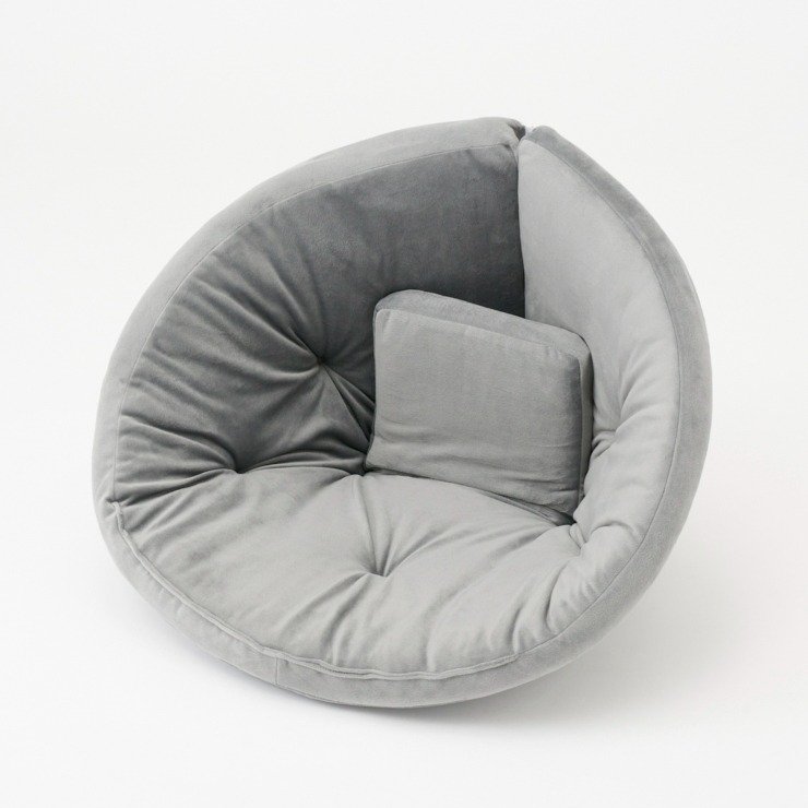 しまむら公式 2WAYクッション(yumi)(グレー)