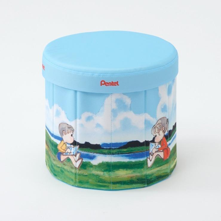 しまむら、収納スツール（ぺんてる）画像