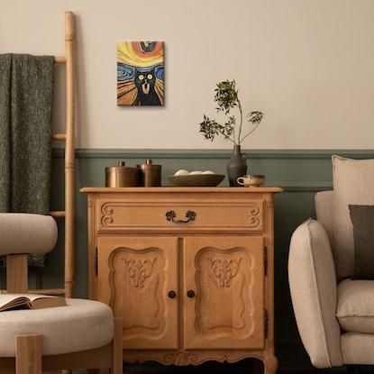 ニトリ公式通販ニトリネット アートボード ニャンコの叫び　画像