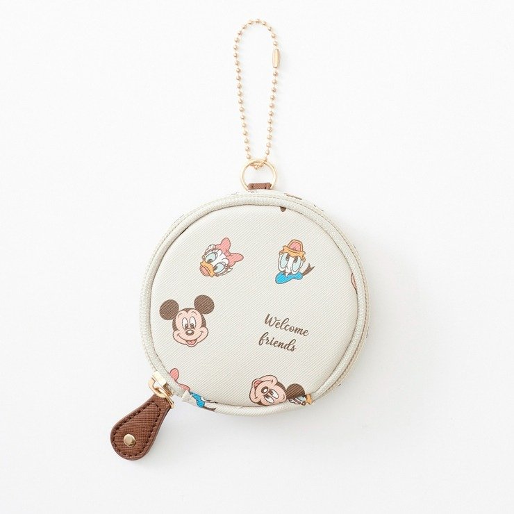 しまむら公式 ポーチ Disney 3点セット丸ポーチ画像