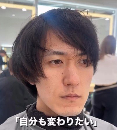 「マッチングアプリ用の写真のため」来店した男性→カットで“目にかかる黒髪”から「福山雅治似」の爽やかショートにスタイルチェンジ