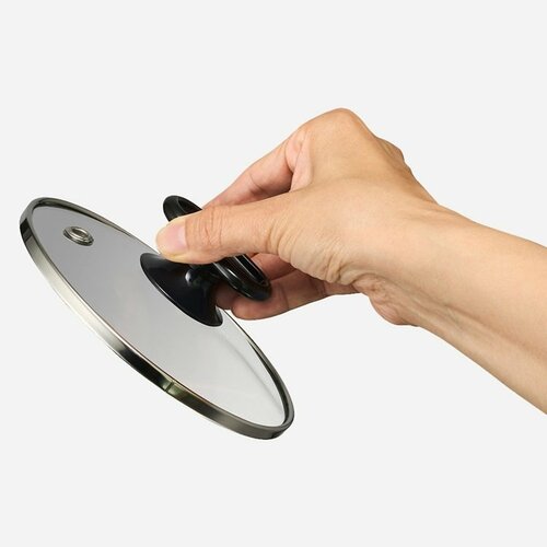 ガラス蓋で洗いやすいミニ炊飯器 ブラック