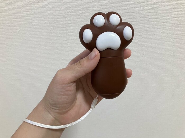 猫の手ハンディファンストラップ付き