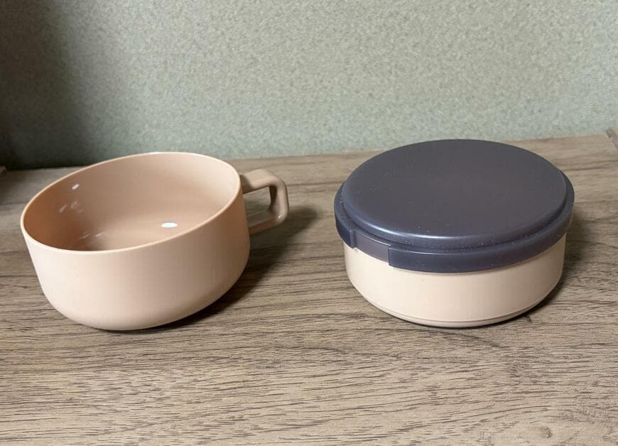 筆者撮影（セリア、スープボウルランチボックス 300+250ml）
