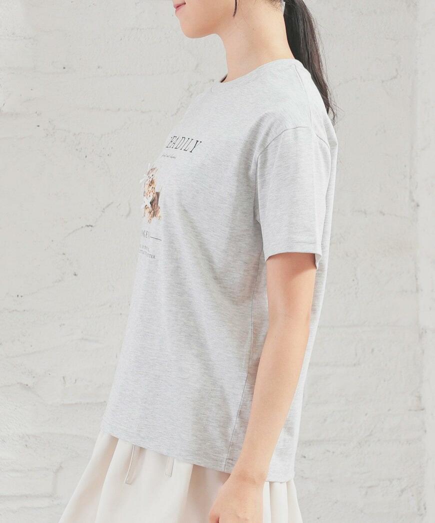 出所：ハニーズ公式オンラインストア ネコプリントＴシャツ