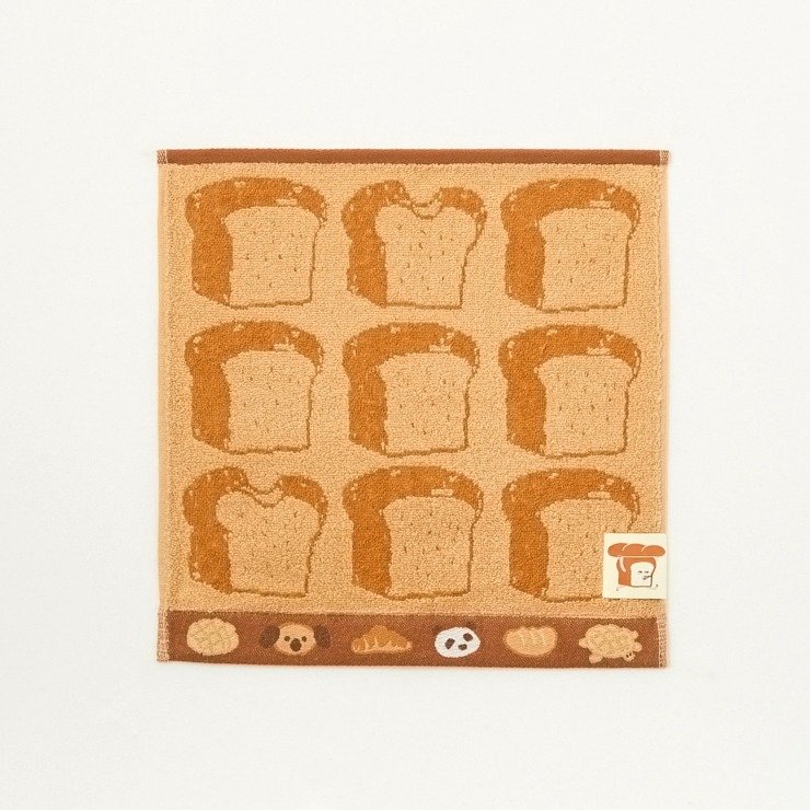 しまむら公式 ハンドタオル(2枚組・パンどろぼう) ダークブラウン 115