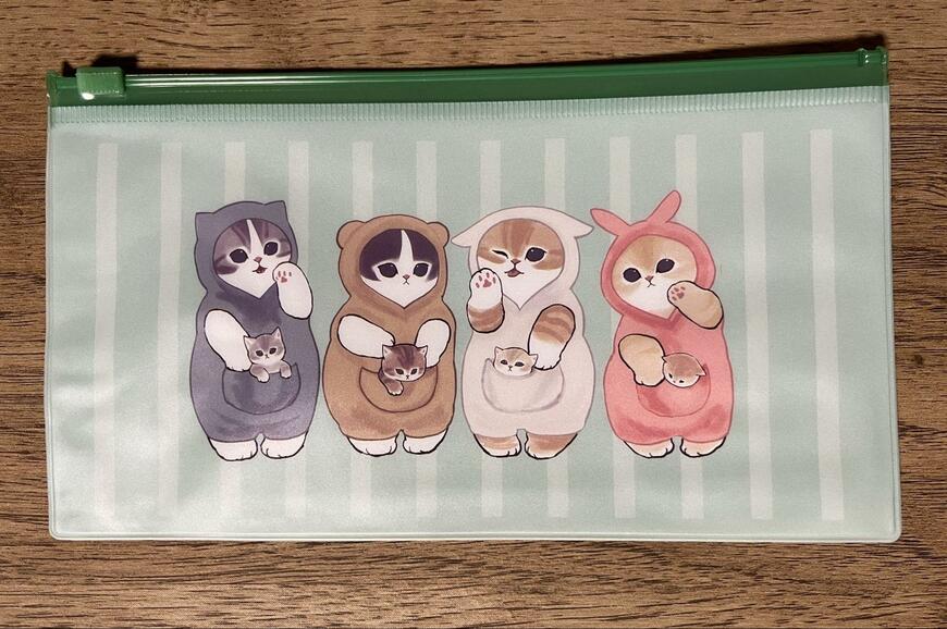 セリア、mofusand スライドマルチケース